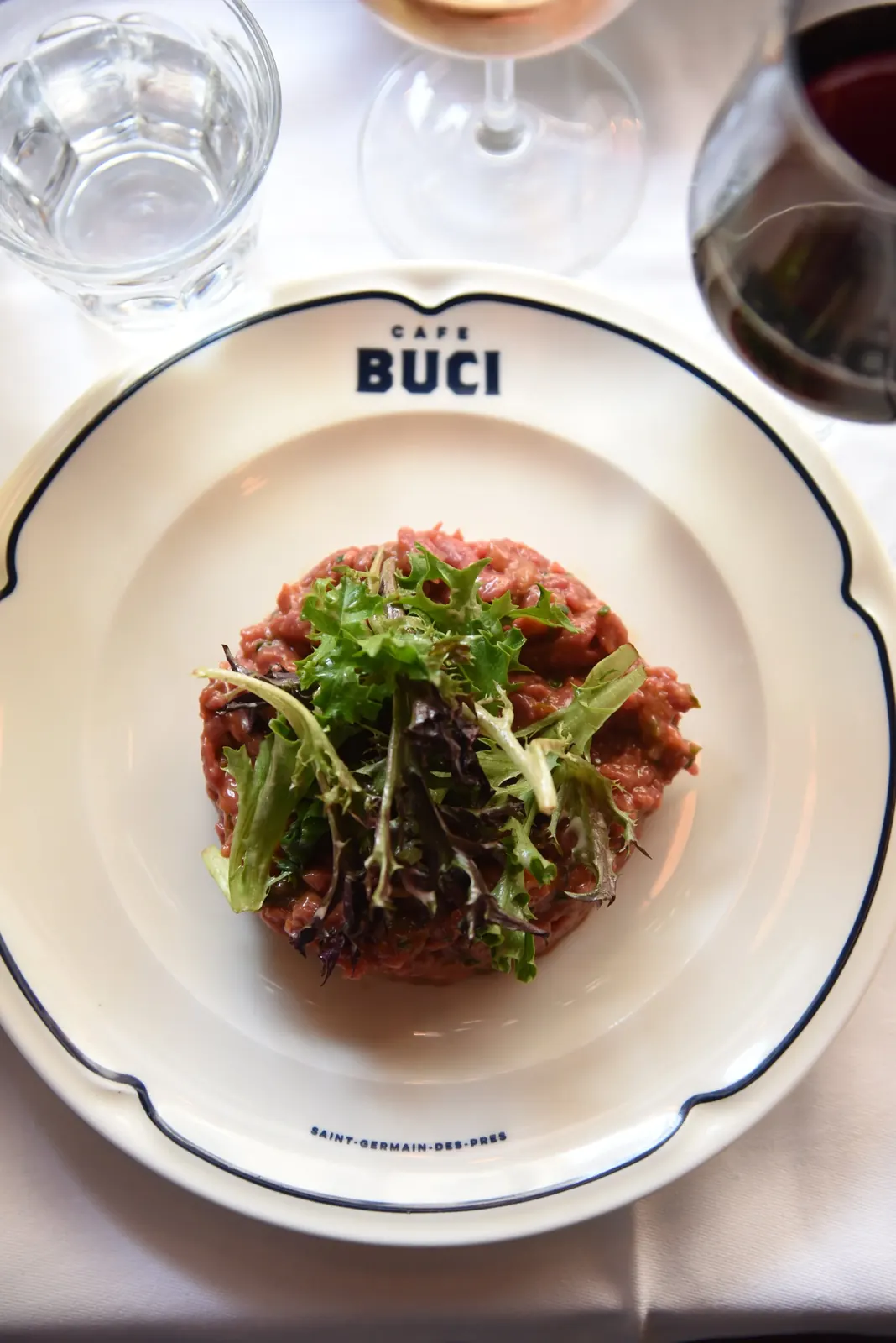 Hand-cut beef tartare